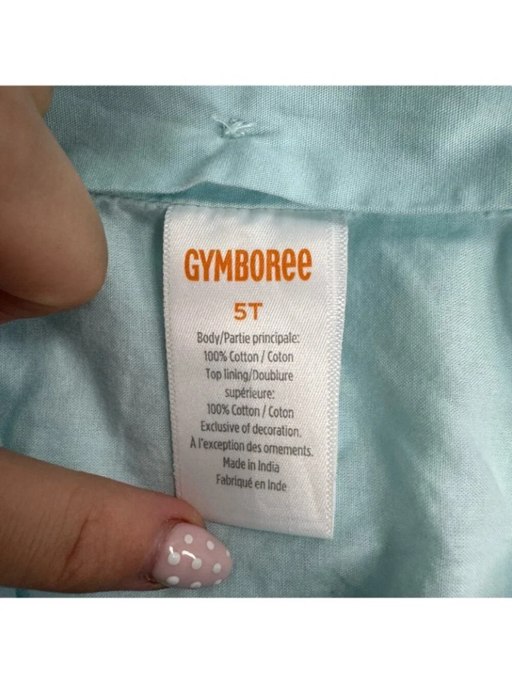 Gymboree	Aqua Eyelet Lace Pintuck Eyelet Ruffle Dress Signs of Spring size 5T